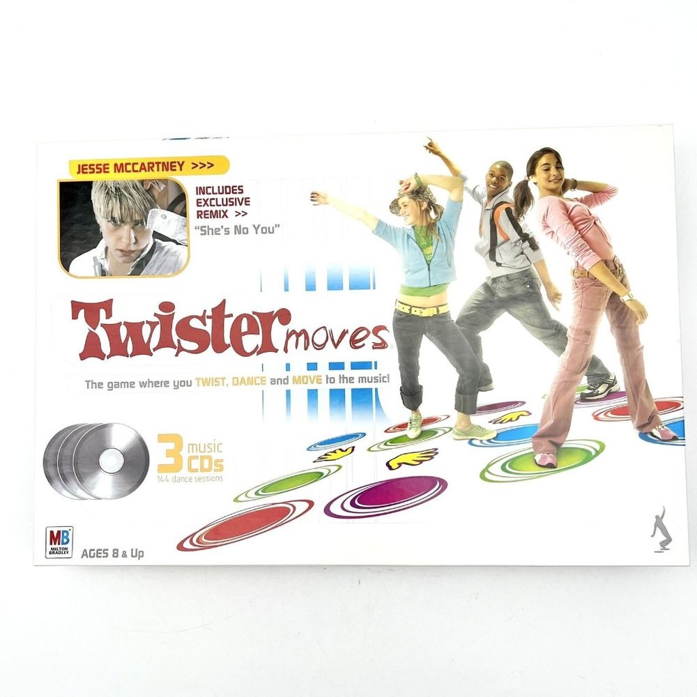 Milton Bradley Twister Moves With 3 CDs Jesse McCartney Remix "She's No You"